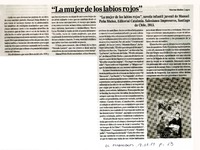 "La mujer de los labios rojos"  [artículo] Marino Muñoz Lagos