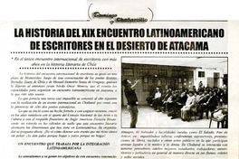La historia del XIX encuentro latinoamericano de escritores en el desierto de Atacama.  [artículo]