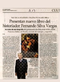 Presentan nuevo libro del historiador Fernando Silva Vargas  [artículo] E.I.S.