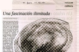 Una fascinación ilimitada  [artículo] Antonio Muñoz Molina