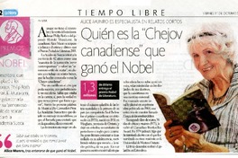 Quién es la"Chejov canadiense" que ganó el Nobel  [artículo] I.T.F.