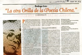 "La otra orilla de la poesía chilena"  [artículo] Jorge Matamala Cid