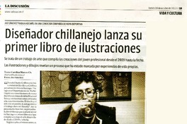 Diseñador chillanejo lanza su primer libro de ilustraciones  [artículo] Carolina Marcos Ch.