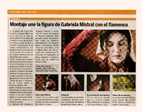 Montaje une la figura de Gabriela Mistral con el flamenco  [artículo]