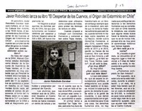 Javier Rebolledo lanza su libro "El despertar de los Cuervos, el Origen del Exterminio en Chile"  [artículo]