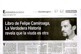 Libro de Felipe Camiroaga, la verdadera historia revela que la viuda es otra  [artículo]