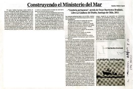 Construyendo el Ministerio del Mar  [artículo] Marino Muñoz Lagos