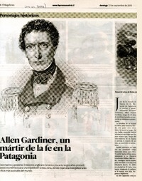 Allen Gardiner, un mártir de la fe en la Patagonia  [artículo] Nelson Toledo.