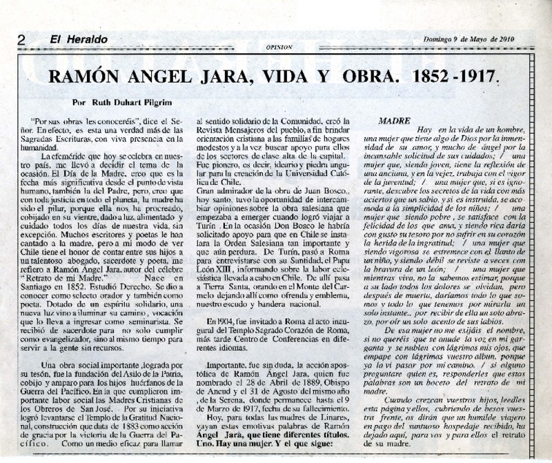 Ramón Angel Jara, vida y obra. 1852-1917  [artículo] Ruth Duhart Pilgrim.