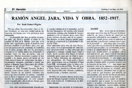 Ramón Angel Jara, vida y obra. 1852-1917  [artículo] Ruth Duhart Pilgrim.