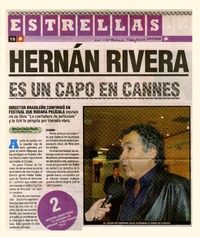 Hernán Rivera es un capo en cannes  [artículo] Mauricio Rojas.