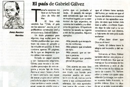 El país de Gabriel Gálvez  [artículo] Jorge Abasolo Aravena.