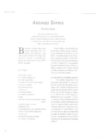 Antonia Torres (entrevista)  [artículo] Floridor Pérez.