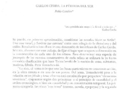 Carlos Cerda: la pérdida del ser  [artículo] Pablo Catalán.