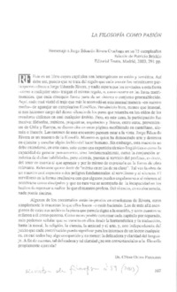 La filosofía como pasión  [artículo] César Ojeda Figueroa.