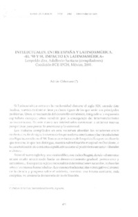 Intelectuales, entre España y Latinoamérica. "El '98 y su impacto en Latinoamérica"  [artículo] Adrián Celentano.