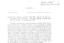 Historia de Chile (1891-1973)  [artículo] Mario Góngora.