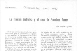 La rebelión instinta y el caso de Francisco Ferrer  [artículo] Augusto Iglesias.