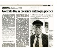 Gonzalo Rojas presenta antología poética  [artículo]
