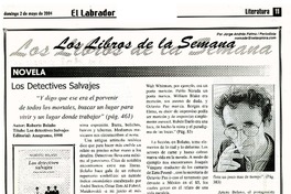 Los detectives salvajes  [artículo] Jorge Andrés Palma.
