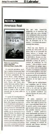 Amenaza real  [artículo] Jorge Andrés Palma.