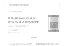 El trastorno bipolar y el espectro de la bipolaridad  [artículo] César Ojeda.