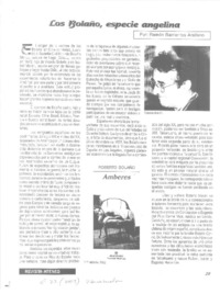 Los Bolaño, especie angelina  [artículo] Ramón Barrientos Arellano.