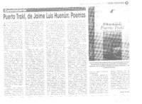 Puerto Trakl, de Jaime Luis Huenún  [artículo] Walter Hoefler.