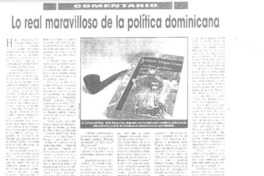 Lo real maravilloso de la política dominicana  [artículo] Walter Hoefler.
