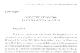 Sarmiento y Unamuno  [artículo] Kevin Fagan.