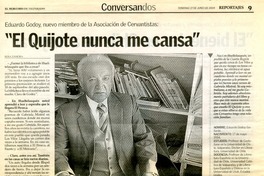 El Quijote nunca me cansa"  [artículo] Rosa Zamora.