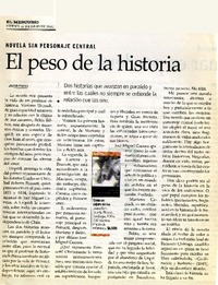El peso de la historia  [artículo] Javier Pinedo.