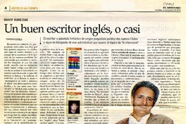 Un buen escritor inglés, o casi  [artículo] Francisco Casavella.