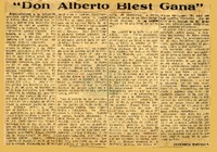 "Don Alberto Blest Gana"  [artículo] Januario Espinosa.