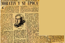 Moratín y su época  [artículo] Nathanael Yáñez Silva.