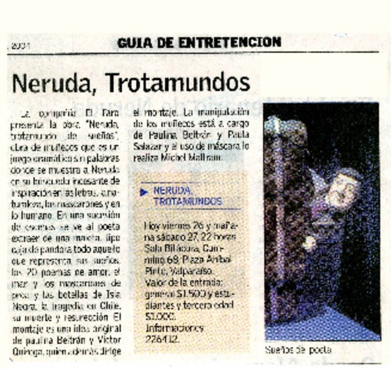 Neruda, Trotamundos  [artículo]