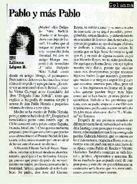 Pablo y más Pablo  [artículo] Liliana López B.