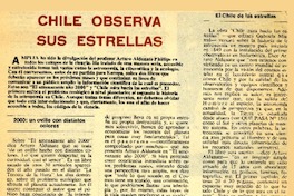 Chile observa sus estrellas  [artículo] José Antonio Huneeus.