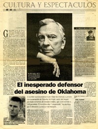 El Inesperado defensor del asesino de Oklahoma  [artículo] Claudio Aguilera.