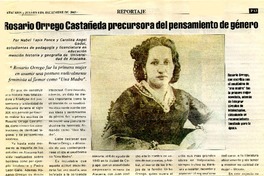 Rosario Orrego Castañeda precursora del pensamiento de género.  [artículo]