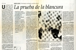 La Prueba de la blancura  [artículo] Oscar Contardo.