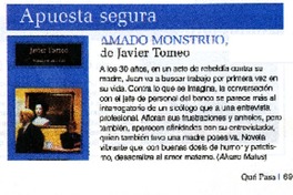 Amado monstruo  [artículo] Alvaro Matus.