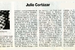 Julio Cortázar  [artículo] Ramón Riquelme.