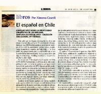 El español en Chile  [artículo] Ximena Ceardi.