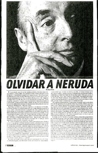 Olvidar a Neruda  [artículo] Alvaro Bisama.