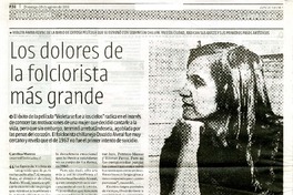 Los dolores de la folclorista más grande  [artículo] Carolina Marcos.