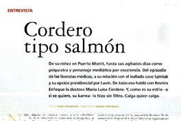 Cordero tipo salmón  [artículo] Guido Rodríguez.