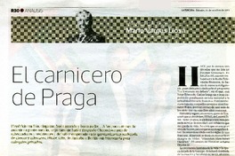 El carnicero de Praga  [artículo] Mario Vargas Llosa.