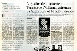 Hugo Correa, nuestro Coloane de las galaxias  [artículo]Jorge Baradit.