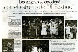 Los Ángeles se emocionó con el estreno de "Il Postino"  [artículo] Juan Antonio Muñoz H.
